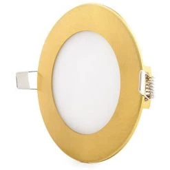 GREENICE Slimline Downlight 6W 449Lm 3000ºK Rond Or 50.000H [GL-CL-R6N-G-WW] -Panneau LED Soldes 2022 17892068 3