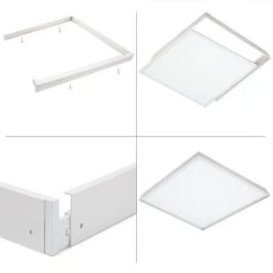 GREENICE Panneau LED 48W 4.800Lm 6000ºK 60x60cm + Kit De Monté En Surface 30.000H [HO-KitPAN60X60-48W-CW] -Panneau LED Soldes 2022 18414576 2