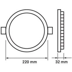 Spot LED Rond Extra Plat 20W Ø220mm Dimmable Température Variable - Blanc - SILAMP - Blanc 10 Spot LED Rond Extra Plat 20W Ø220mm Dimmable Température Variable - Blanc - SILAMP - Blanc -Panneau LED Soldes 2022 19306200 4