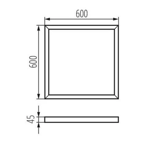 KANLUX Cadre De Fixation En Saillie Carré Blanc Pour Dalles LED 600x600mm 4 KANLUX Cadre De Fixation En Saillie Carré Blanc Pour Dalles LED 600x600mm – Image 2