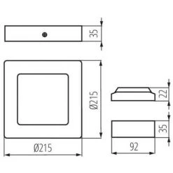 KANLUX Downlight LED 18W Carré Nickel Satiné - Blanc Naturel 4000K -Panneau LED Soldes 2022 19899955 3