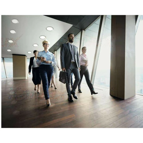 KANLUX Downlight LED 6W étanche IP44 Rond ∅120mm Nickel Satiné - Blanche, Blanche 4000K 4 KANLUX Downlight LED 6W étanche IP44 Rond ∅120mm Nickel Satiné - Blanche, Blanche 4000K – Image 2