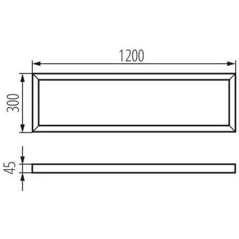 KANLUX Cadre De Fixation En Saillie Rectangulaire Blanc Pour Dalles LED 1200x300mm 4 KANLUX Cadre De Fixation En Saillie Rectangulaire Blanc Pour Dalles LED 1200x300mm – Image 2