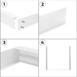 LEDKIA Kit En Saillie Pour Panneaux 60x60cm Blanc - Blanc -Panneau LED Soldes 2022 22780042 3