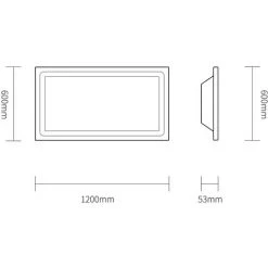 HOMMOO 2 PCS Grand Panneau D'eclairage De Bureau LLDUK-MA0108505X2 -Panneau LED Soldes 2022 23504284 3