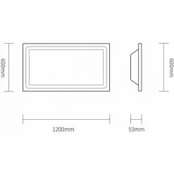 HOMMOO 3 PCS Grand Panneau Lumiere De Bureau Lumiere LLDUK-MA0108505X3 -Panneau LED Soldes 2022 23504289 3