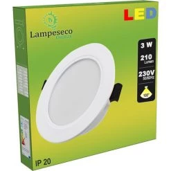 LAMPESECOENERGIE Lot De 20 Spot Encastrable LED Downlight Panel Extra-Plat 3W Blanc Froid 6000K 10 LAMPESECOENERGIE Lot De 20 Spot Encastrable LED Downlight Panel Extra-Plat 3W Blanc Froid 6000K -Panneau LED Soldes 2022 23616398 4