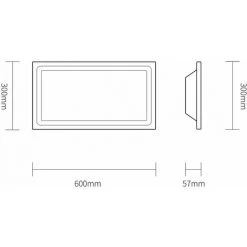 HOMMOO 2 PCS Grand Panneau D'eclairage De Bureau LLDUK-MA0108502X2 -Panneau LED Soldes 2022 23660873 3
