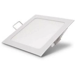 ECOLUX Downlight Extrafin Carré 6W Blanc - Blanc Naturel 4200K