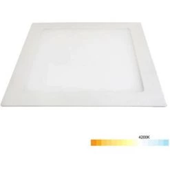 ECOLUX Downlight Extrafin Carré 6W Blanc - Blanc Naturel 4200K -Panneau LED Soldes 2022 24039681 4