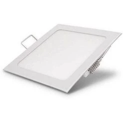 ECOLUX Downlight Carré LED 24W Blanc - Blanc Naturel 4200K