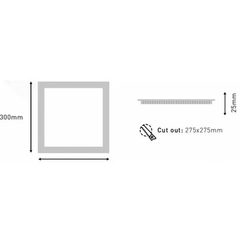 ECOLUX Downlight Carré LED 24W Gris - Blanc Du Jour 6000K. 5 ECOLUX Downlight Carré LED 24W Gris - Blanc Du Jour 6000K. – Image 3