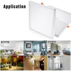 Topdeal 1 PCS Plafonnier Lumière LED 20W Blanc Chaud 11 Topdeal 1 PCS Plafonnier Lumière LED 20W Blanc Chaud -Panneau LED Soldes 2022 24488335 5