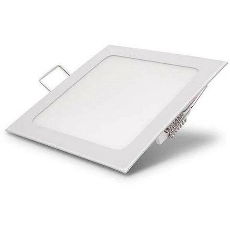 ECOLUX Downlight Carré Extra Fin 18W Blanc - Blanc Chaud 3000K 3 ECOLUX Downlight Carré Extra Fin 18W Blanc - Blanc Chaud 3000K