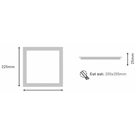ECOLUX Downlight Carré Extra Fin 18W Blanc - Blanc Chaud 3000K 6 ECOLUX Downlight Carré Extra Fin 18W Blanc - Blanc Chaud 3000K – Image 4