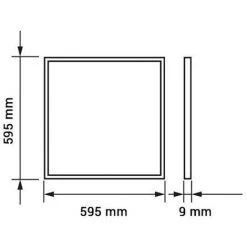 OPTONICA Lot De 6 Dalles LED 40W 600x600 4800lm - Blanc Chaud 2700K -Panneau LED Soldes 2022 26597421 3