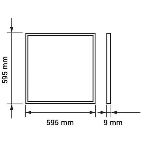 OPTONICA Dalle LED Dimmable 45W 600x600mm Haute Luminosité 3900lm - Blanc Chaud 2700K 4 OPTONICA Dalle LED Dimmable 45W 600x600mm Haute Luminosité 3900lm - Blanc Chaud 2700K – Image 2
