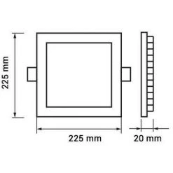 OPTONICA Downlight Carré LED 18W Équivalent 140W - Blanc Du Jour 6000K 8 OPTONICA Downlight Carré LED 18W Équivalent 140W - Blanc Du Jour 6000K -Panneau LED Soldes 2022 26598440 3