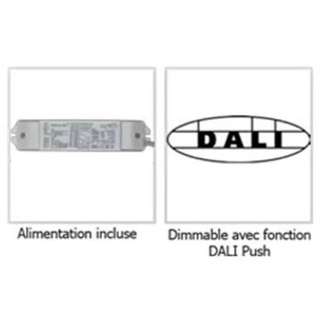 MIIDEX LIGHTING Dalle LED 38W 600x600mm Dimmable Dali Push - Blanc Du Jour 6000K 4 MIIDEX LIGHTING Dalle LED 38W 600x600mm Dimmable Dali Push - Blanc Du Jour 6000K – Image 2