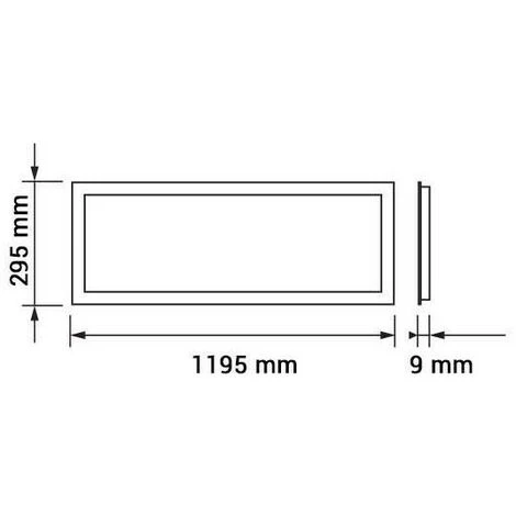 OPTONICA Dalle LED 45W 1200x300mm 3600lm - Blanc Du Jour 6000K 6 OPTONICA Dalle LED 45W 1200x300mm 3600lm - Blanc Du Jour 6000K – Image 4