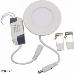 Spot LED Extra Plat Rond BLANC 3W (Pack De 5) - Blanc Neutre 4000K - 5500K - SILAMP - Blanc Neutre 4000K - 5500K -Panneau LED Soldes 2022 26969049 5