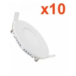 Spot LED Encastrable Rond BLANC 3W (Pack De 10) - Blanc Neutre 4000K - 5500K - SILAMP - Blanc Neutre 4000K - 5500K 9 Spot LED Encastrable Rond BLANC 3W (Pack De 10) - Blanc Neutre 4000K - 5500K - SILAMP - Blanc Neutre 4000K - 5500K -Panneau LED Soldes 2022 26969058 3
