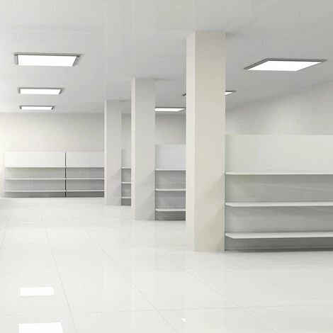 Panneau De Construction LED Plafonnier Salle De Travail Bureau Relaxation éclairage Grille ALU Eglo 96896 6 Panneau De Construction LED Plafonnier Salle De Travail Bureau Relaxation éclairage Grille ALU Eglo 96896 – Image 4