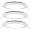 ETC-SHOP Lot De 3 Spots LED Muraux Encastrables Au Plafond Luminaires De Bureau Couloir Blanc Panneau Grille ALU -Panneau LED Soldes 2022 27101999 1