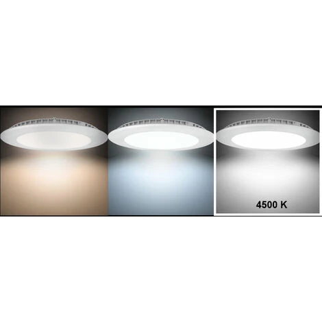 ETC-SHOP Lot De 3 Spots LED Muraux Encastrables Au Plafond Luminaires De Bureau Couloir Blanc Panneau Grille ALU 4 ETC-SHOP Lot De 3 Spots LED Muraux Encastrables Au Plafond Luminaires De Bureau Couloir Blanc Panneau Grille ALU – Image 2