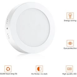 Topdeal 1 PCS 12W Panneau Lumineux Blanc Chaud Rond 220V 9 Topdeal 1 PCS 12W Panneau Lumineux Blanc Chaud Rond 220V -Panneau LED Soldes 2022 27239126 3