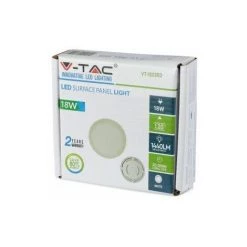 Spot LED Saillie 18W Rond Blanc Avec Transfo Vt-1805rd - Blanc Neutre - 4000k - 120 Deg V-TAC -Panneau LED Soldes 2022 2748362 5