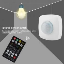 BARCELONA LED Détecteur De Présence 360° Avec Télécommande PIR IP65 10 BARCELONA LED Détecteur De Présence 360° Avec Télécommande PIR IP65 -Panneau LED Soldes 2022 27562594 4