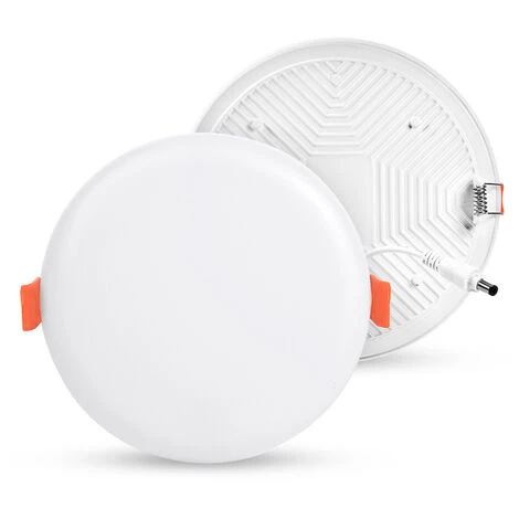 DIYOZZY Emménagement Intégrée Sans Cadre Extrémiste-mince De Panneau Léger 6000K 85-265V 18W Rond 4 DIYOZZY Emménagement Intégrée Sans Cadre Extrémiste-mince De Panneau Léger 6000K 85-265V 18W Rond – Image 2