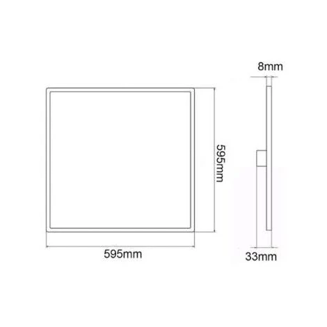 SILAMP Panneau LED 60x60 Slim 45W BLANC (Pack De 6) - No Flicker - Blanc Chaud 2300k - 3500k 5 SILAMP Panneau LED 60x60 Slim 45W BLANC (Pack De 6) - No Flicker - Blanc Chaud 2300k - 3500k – Image 3