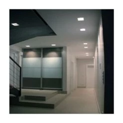 SILAMP Kit Support Spot GU10 LED Carré Blanc Ø120mm + Vitre Opaque Avec Ampoule LED 6W - Blanc Froid 6000K - 8000K -Panneau LED Soldes 2022 32751224 3