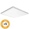 GREENICE Pack 5 Panneaux LED 36W 3623Lm 6000ºK Cadre Blanc595X595X12Mm 30.000H [HO-PANMB59559536W-CW-PK5-AP] -Panneau LED Soldes 2022 32927172 1