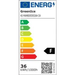 GREENICE Pack 5 Panneaux LED 36W 3623Lm 6000ºK Cadre Blanc595X595X12Mm 30.000H [HO-PANMB59559536W-CW-PK5-AP] -Panneau LED Soldes 2022 32927172 5