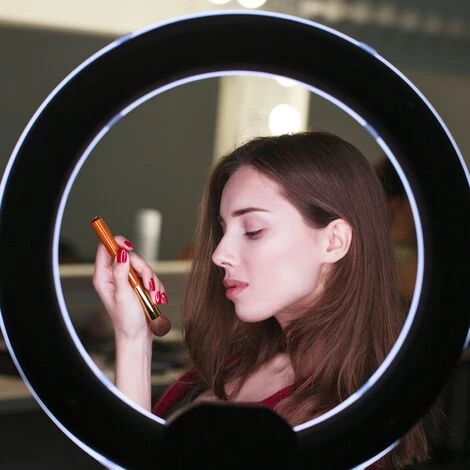 BeMatik - Anneau LED Circulaire 20 Cm 14,4 W 6500 K Avec Support Pour Portable 6 BeMatik - Anneau LED Circulaire 20 Cm 14,4 W 6500 K Avec Support Pour Portable – Image 4