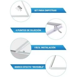 BARCELONA LED Kit Cadre Encastrable Pour Panneau LED 60x60 -Panneau LED Soldes 2022 34525481 3