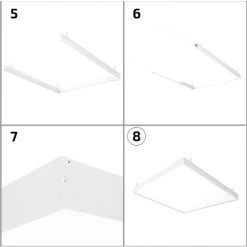 LEDKIA Panneau LED 120x30cm 40W 4000lm Microprismatique (UGR17) LIFUD + Kit En Saillie Blanc Chaud 3000K - 3500K - Blanc Chaud 3000K - 3500K -Panneau LED Soldes 2022 36287508 3