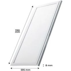 LED ATOMANT SL Panneau LED Slim Encastré 120x60cm 72W 6600LM | Blanc Chaud 3000K - Pack 1 Pce. - Blanc Chaud 3000K -Panneau LED Soldes 2022 36290731 4