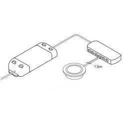 LEDKIA Downlight LED Bas De Meuble 3W 12V DC Avec Connecteur Rapide Blanc Chaud 3000K - Blanc Chaud 3000K -Panneau LED Soldes 2022 37831798 5