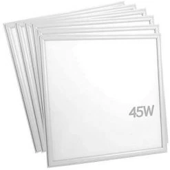 Panneau LED 60x60 Slim 45W BLANC (Pack De 6) - No Flicker - Blanc Neutre 4000K - 5500K - SILAMP - Blanc Neutre 4000K - 5500K