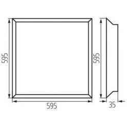 KANLUX Dalle LED 38W Carré 595mmx595mm Blanc - Blanc Naturel 4000K -Panneau LED Soldes 2022 39047916 3
