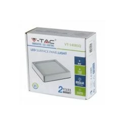 Spot LED Saillie 8W Carré Blanc Avec Transfo Vt-1408 Sq - Fs - Blanc Chaud - 3000k - 120 Deg V-TAC -Panneau LED Soldes 2022 39216570 5