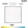 EDM Dalle LED 40W Carré 59,5x59,5mm Chrome Mat - Blanc Naturel 4000K -Panneau LED Soldes 2022 39495882 1