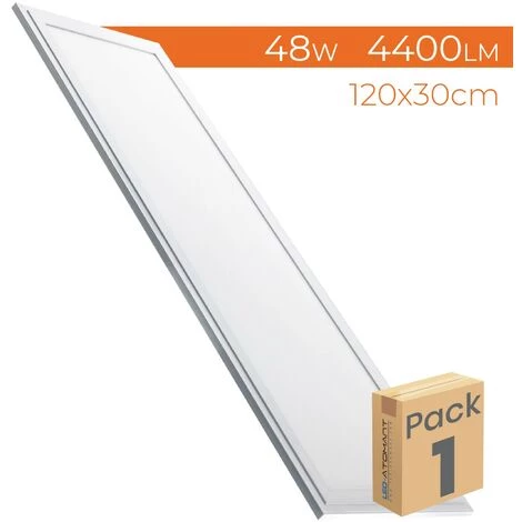 LED ATOMANT SL Panneau LED Slim Encastré 120x30cm 48W 4400LM | Blanc Neutre 4500K - Pack 1 Pce. - Blanc Neutre 4500K 3 LED ATOMANT SL Panneau LED Slim Encastré 120x30cm 48W 4400LM | Blanc Neutre 4500K - Pack 1 Pce. - Blanc Neutre 4500K