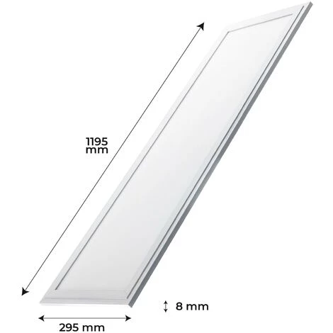 LED ATOMANT SL Panneau LED Slim Encastré 120x30cm 48W 4400LM | Blanc Neutre 4500K - Pack 1 Pce. - Blanc Neutre 4500K 6 LED ATOMANT SL Panneau LED Slim Encastré 120x30cm 48W 4400LM | Blanc Neutre 4500K - Pack 1 Pce. - Blanc Neutre 4500K – Image 4