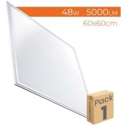 LED ATOMANT SL Panneau LED Slim Encastré 60x60cm 48W 5000LM | Blanc Froid 6500K - Pack 1 Pce. - Blanc Froid 6500K