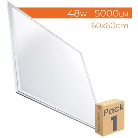 LED ATOMANT SL Panneau LED Slim Encastré 60x60cm 48W 5000LM | Blanc Froid 6500K - Pack 1 Pce. - Blanc Froid 6500K 3 LED ATOMANT SL Panneau LED Slim Encastré 60x60cm 48W 5000LM | Blanc Froid 6500K - Pack 1 Pce. - Blanc Froid 6500K